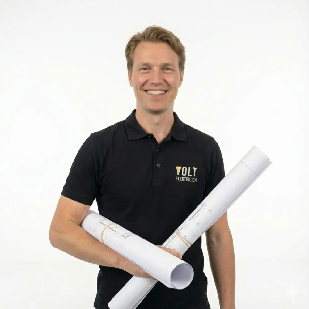 Mark - Hoofdmonteur Volt Elektricien klaar om uw offerte te behandelen